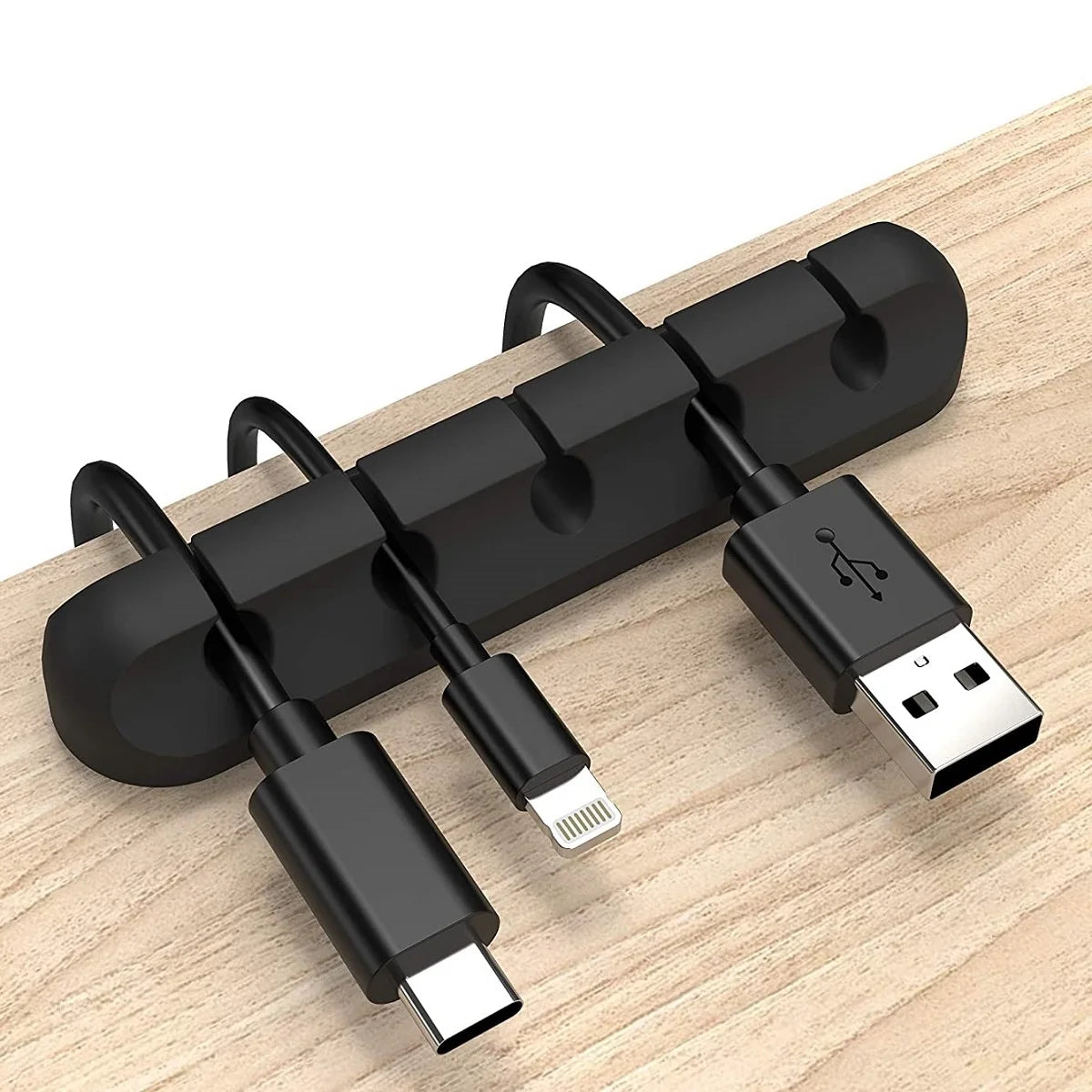 Kabelhalter Clips Kabelorganisator Silikon USB-Kabelwickler Management Clips Selbstklebend für Maus Tastatur Headset