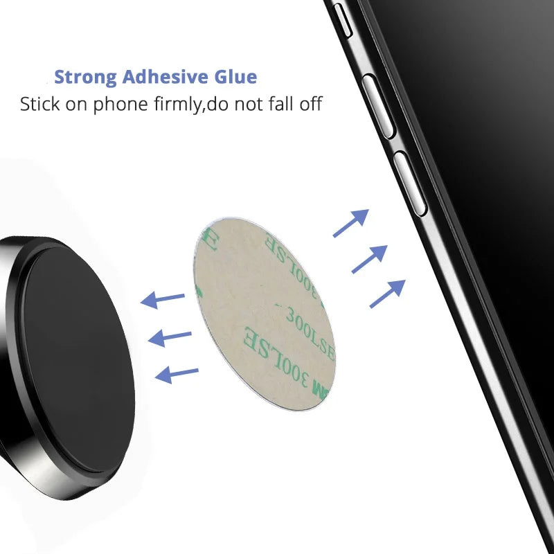 5pcs Autocollant Plaque Métallique disque de fer pour Support Téléphone Portable Magnétique Pour Support Téléphone Voiture Magnétique