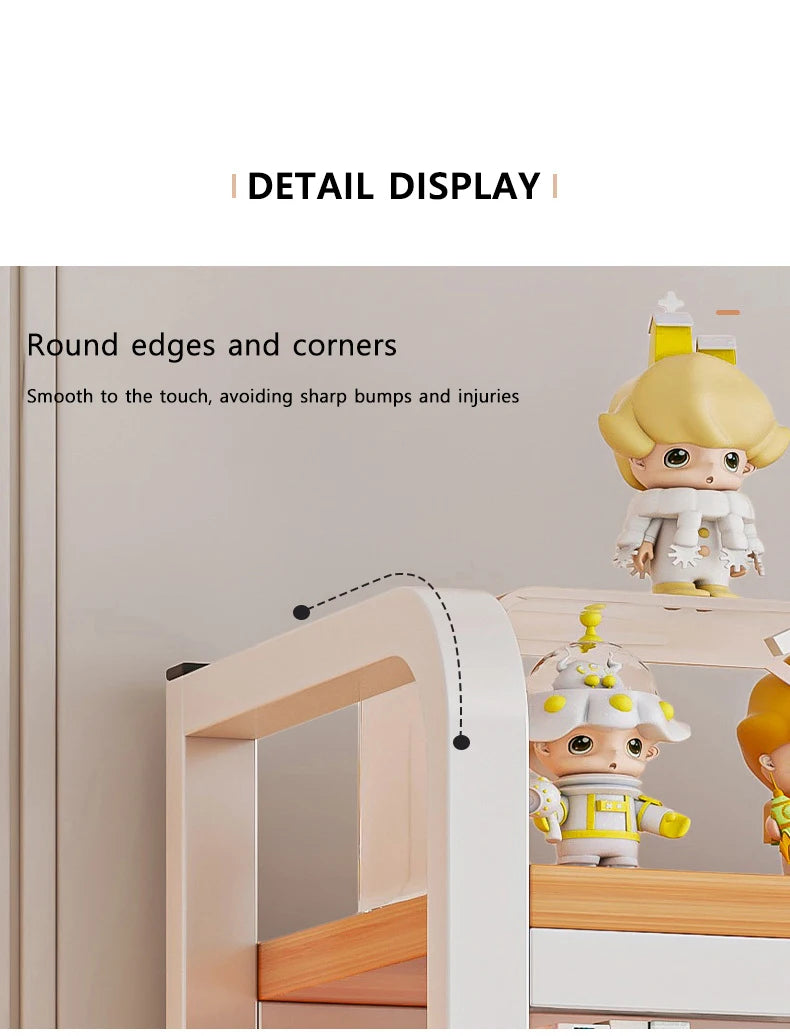Bookshelf Bookcase With Grid Desktop Multi-layer Wrought Iron Shelf Student Computer Desk Table Hole Board Table Wooden Shelves