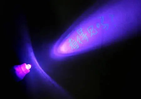Leuchtender Leuchtstift Magischer Lila 2 in 1 UV-Schwarzlicht-Kombistift zum Zeichnen Unsichtbare Tinte Stift Lernspielzeug für Kinder