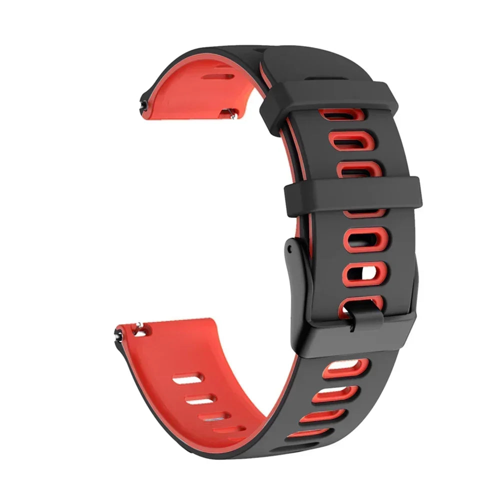 20mm 22mm Strap For Samsung galaxy watch 7 6 5 4 5 pro 44mm/40mm Silicone bracelet Huawei Watch gt 2/3/4/2e Amazfit bip strap