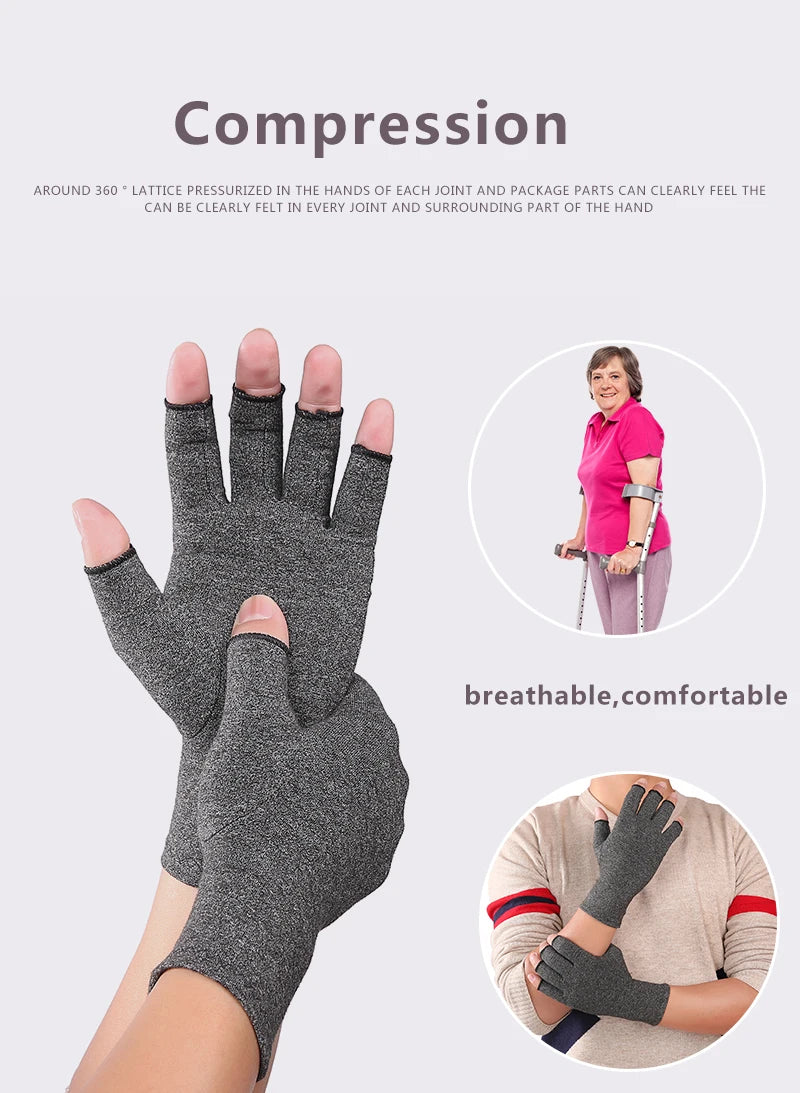 Compression Arthritis Gloves Cotton Joint Pain Relief Wrist Support Hand Brace Women Men Therapy Wristband Compression Gloves