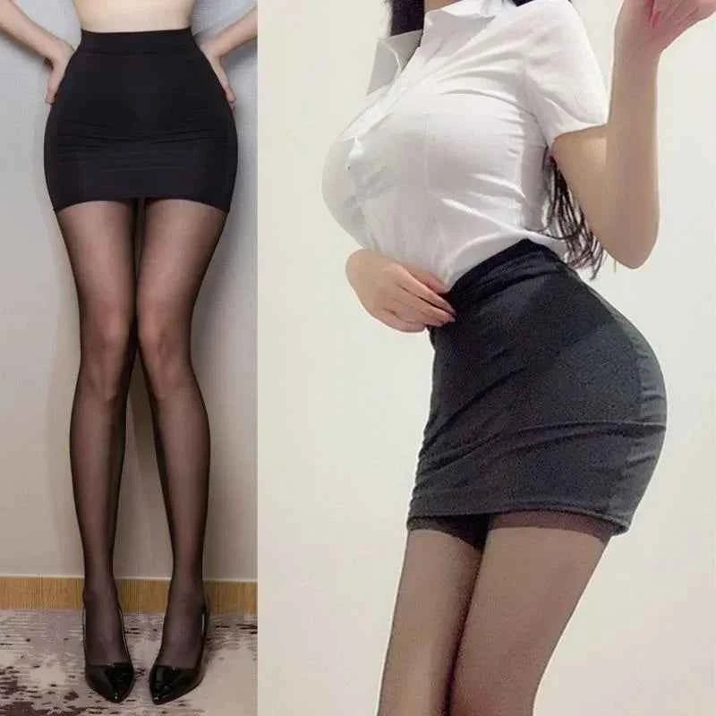 2026New High Waist thin Pencil silk Mini Skirts Night Club wear Wrap hips Sexy Casual Black White Short Skirt for Women summer