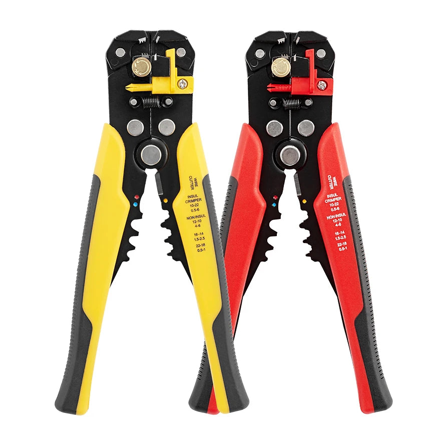 Crimper Cable Cutter Adjustable Automatic Wire Stripper Multifunctional Stripping Crimping Pliers Terminal Hand Tool - Shoppiline