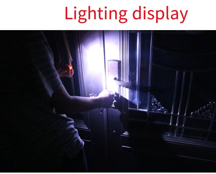 USB Rechargeable LED Multifunctional Strong Light Pocket Keychain Flashlight Waterproof Outdoor Hiking Camping Mini Flashlight