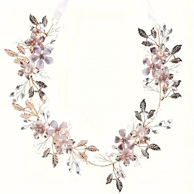 Handmade Crystal Hair Vine Headband Fashion Rhinestone Hairband Tiara Bridal Wedding Hair Accessories Jewelry  Hairband Tiara