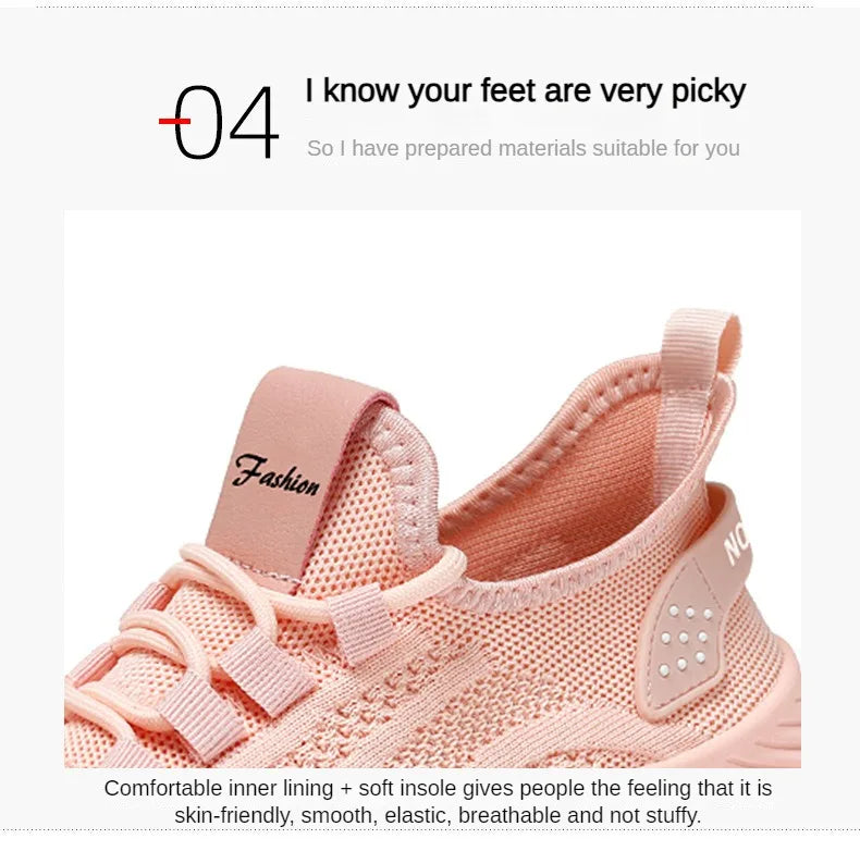 Women's Shoes Summer 2025 Casual Sneakers Breathable Mesh Lightweight Affordable Free Shipping
