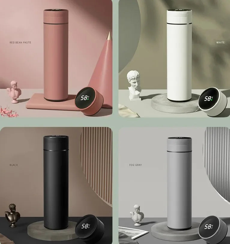 500ML Temperature Display Thermos Cup Stainless Steel Divided Thermos Bottle Outdoor Vacuum Insulated Cup Father's Day Gift - Shoppiline