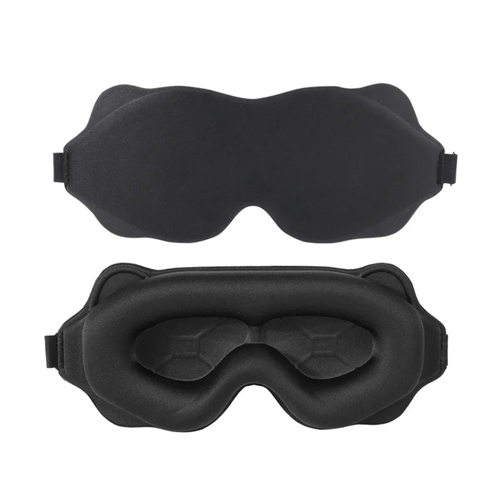 3D Soft Padded Sleeping Mask, Block Out Light Eye Shade for Deep Sleep, Comfort Blindfold Relaxation Aid Eyepatch