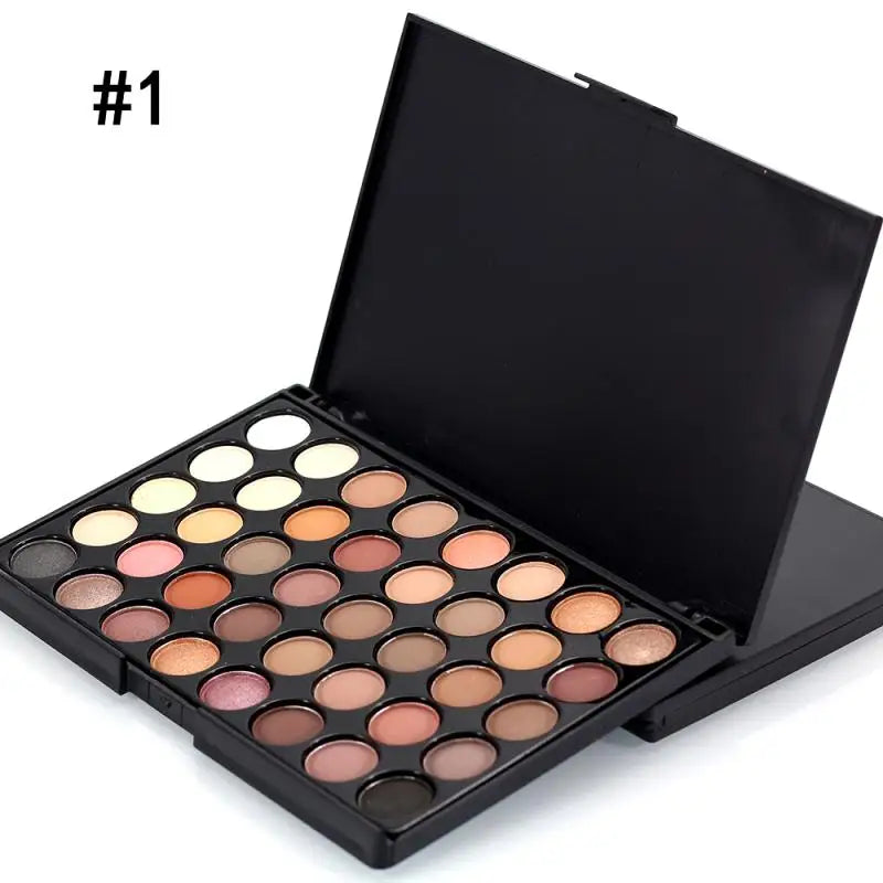 Palette de fards à paupières pailletés 40/74/78 couleurs Mat Imperméable Longue Tenue Poudre Compacte Trousse de Maquillage Outils de Maquillage pour Femmes