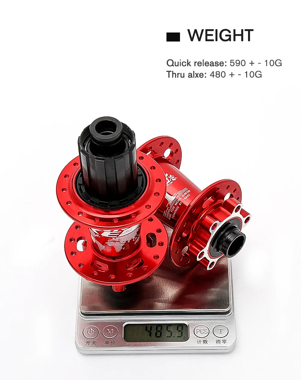 TANKE 120 Click Hub 6 Bearing MTB Mountain Bike Front Rear Thru HG 28 32 36 Holes Disc Brake Bicycle Hubs 8 9 10 11 12 Speed