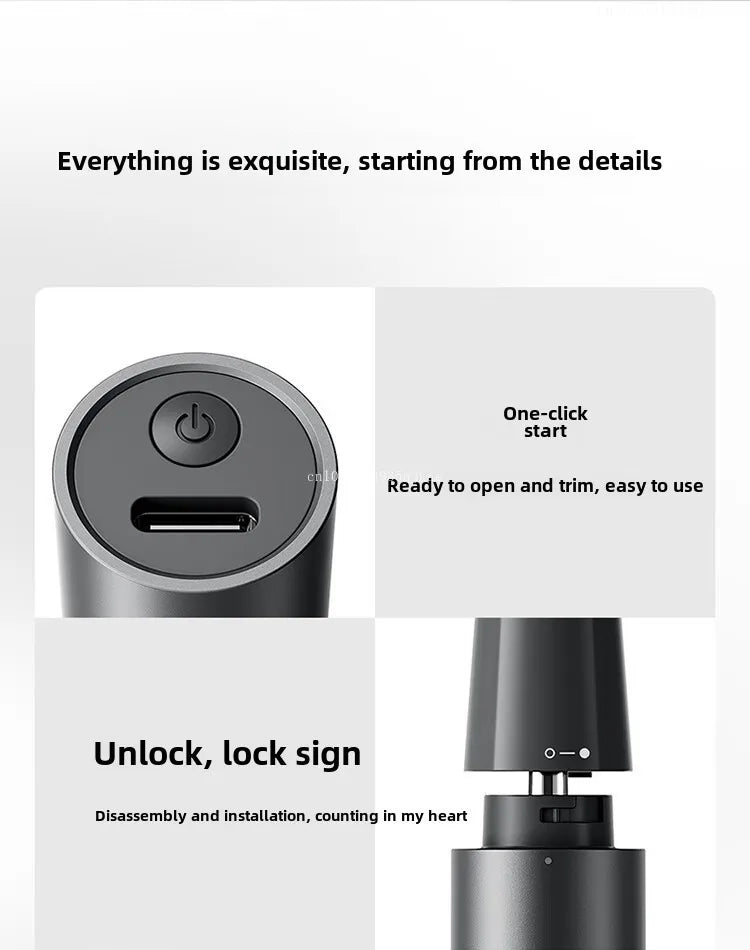 Mijia USB Rechargeable Nose Trimmer for Men Women Painless Compact Ear Nose Hair Eyebrow Trimmer Clipper for Pocket