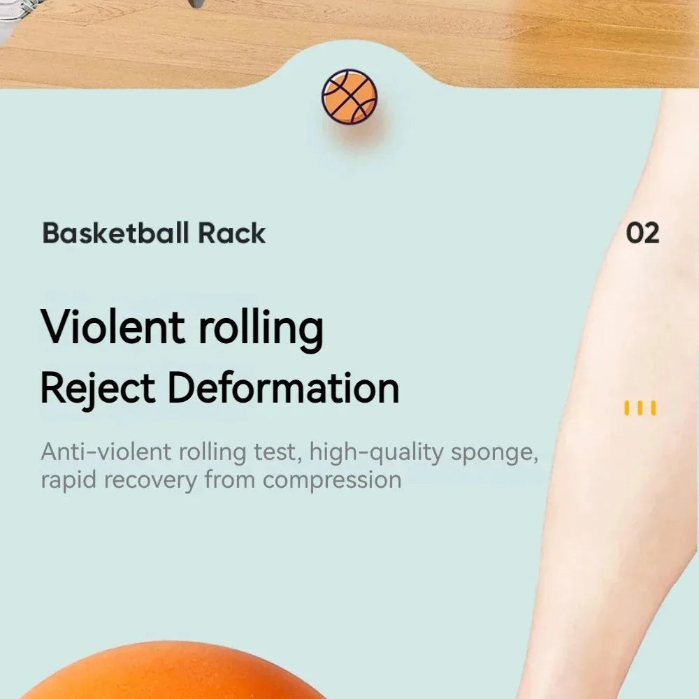 Foam Basketball Kids Silent Basketball Bouncing Mute Silent Ball Bounce Squeezable Mute Bouncing Basketball - Shoppiline