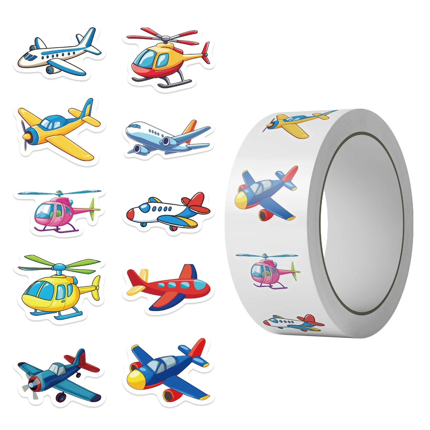 500Pcs Construction Vehicle Sticker Roll For Kids Reward Encourage Sticker For Labels Thank You Sticker Kids Toys