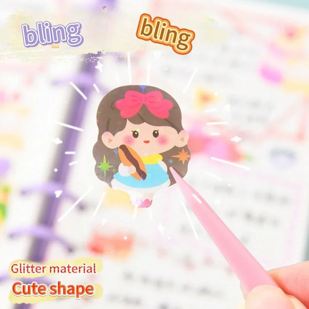 Cute Aesthetic Kawaii Decorative Stickers for Kids Above 6 Scrapbooking Diary Journal Stationery