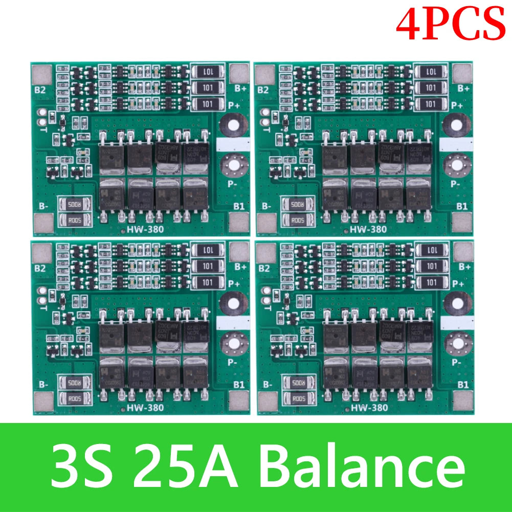 BMS 3S/4S 5A 10A 20A 25A 40A 60A Li-ion Lithium Battery Charger Protection Board 18650 For Drill Motor 12V with Enhance/Balance - Shoppiline