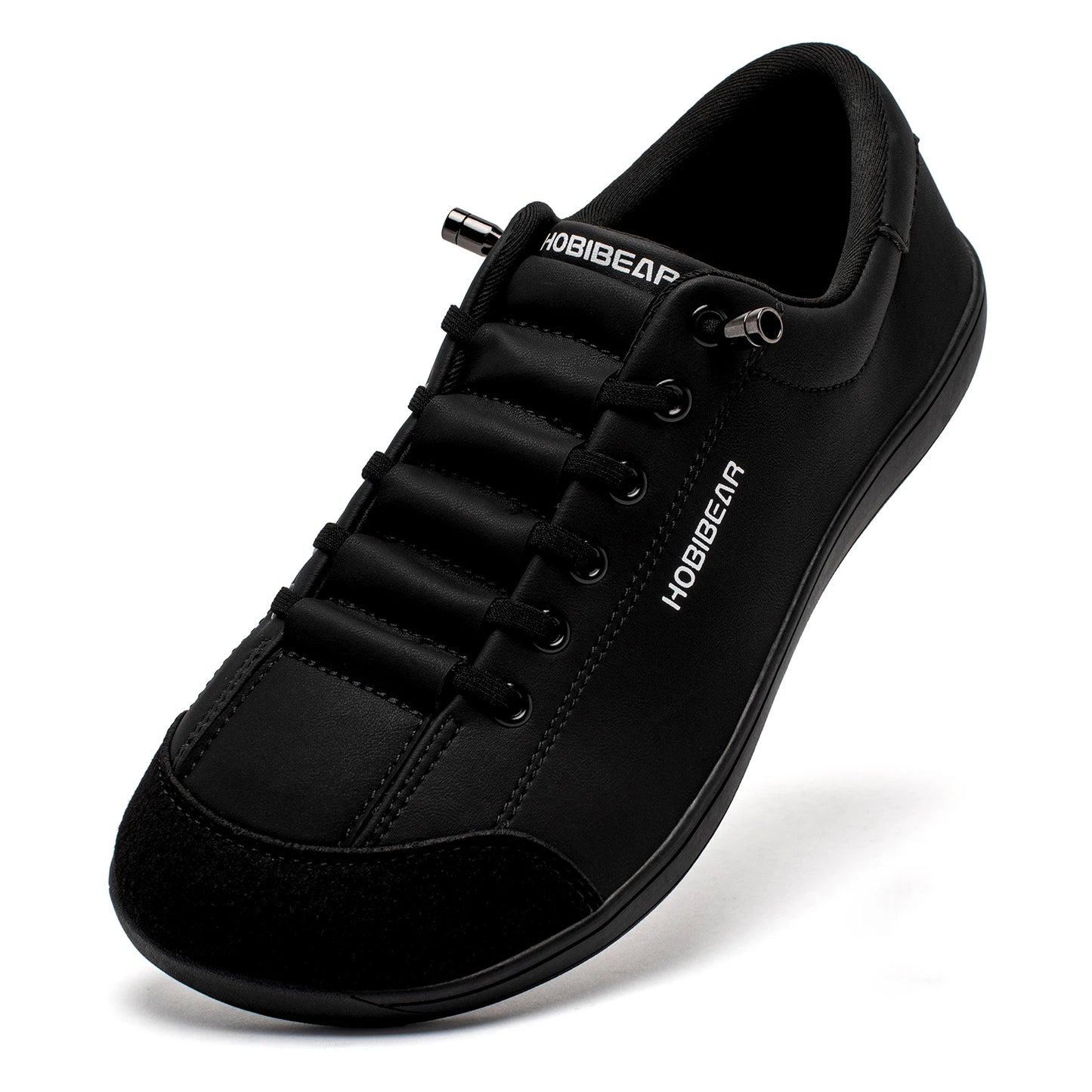 HOBIBEAR Unisex Barefoot Wide Toe Shoes Women Men Artificial Leather Minimalist Sneakers Adjustable Slip On Walking Shoes - Shoppiline