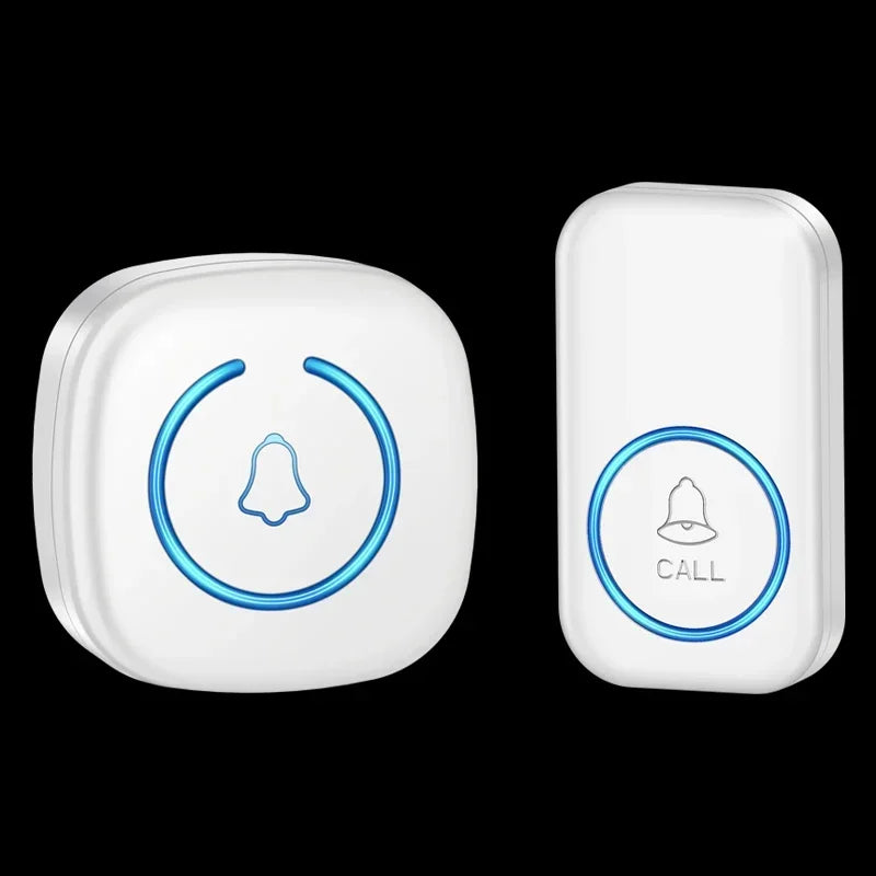 Wireless Doorbell Intelligent Welcome Door Bell 300M/984 FT Remote 60 Songs Melodies Home Smart Doorbell US EU Plug Optional