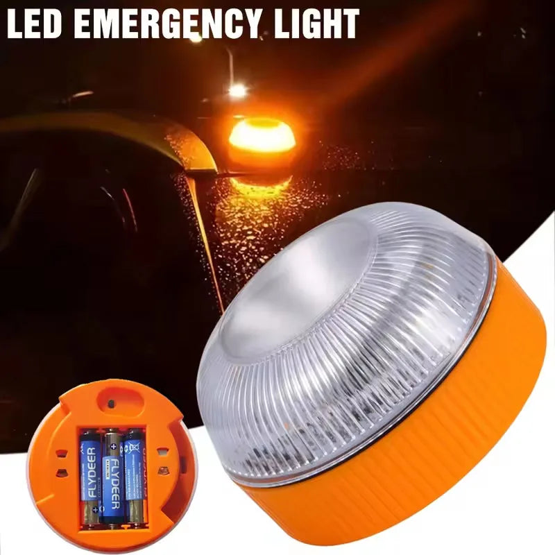 Waterproof LED Warning Beacon, Magnetic Emergency Strobe Light for Forklift, Truck, School Bus, Construction Vehicle, Roadside B