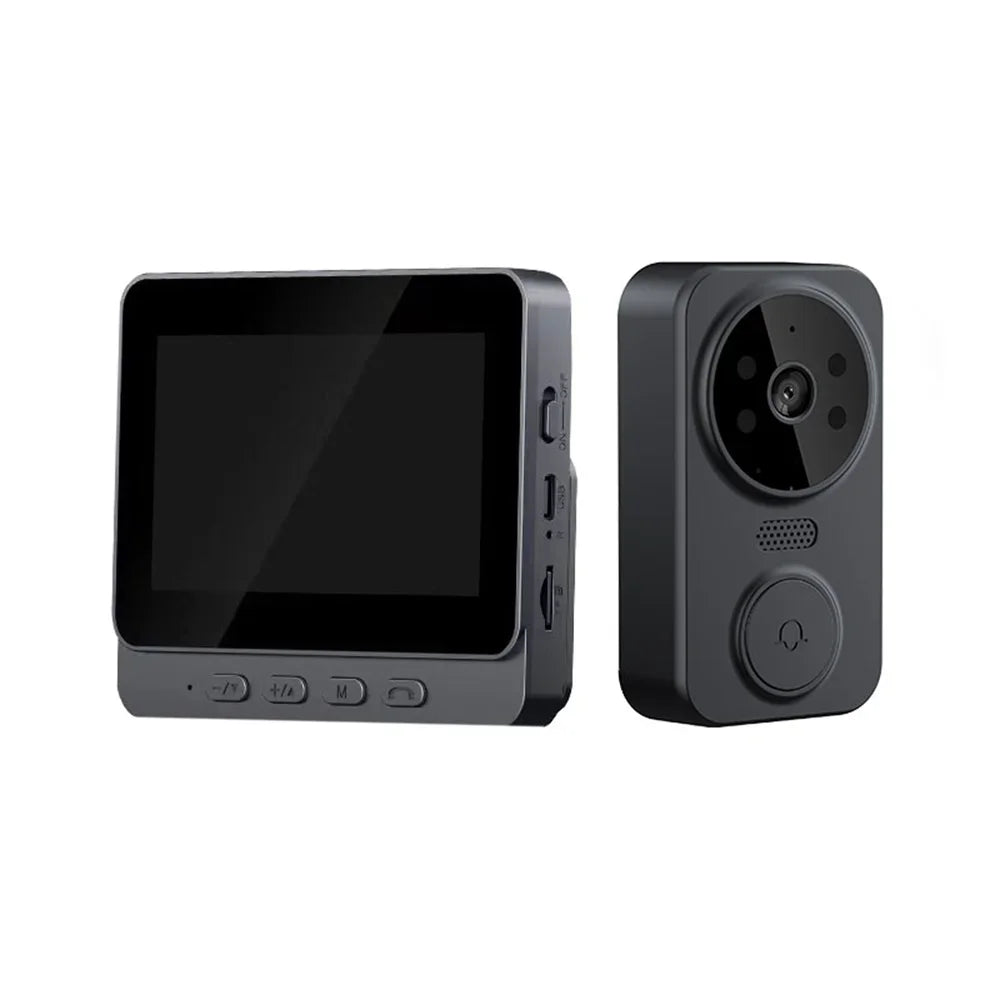 Smart Video Doorbell Camera Wireless, 1080P HD with Night Vision, 2.4G WiFi, Motion Detection, 2-Way Audio, and Cloud Service - Shoppiline