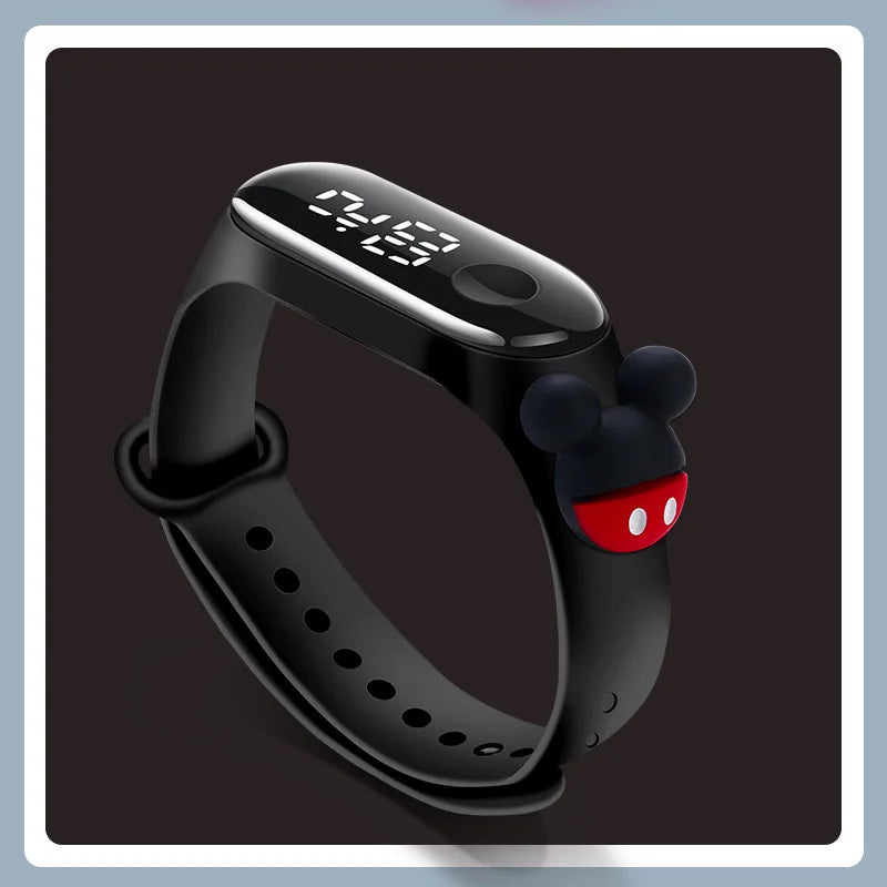 Mode Mickey Kinderuhren für Mädchen Elektronisches Armband Sport Touch LED Spiderman Puppe Kinderuhr Frauen Wasserdichte Uhr