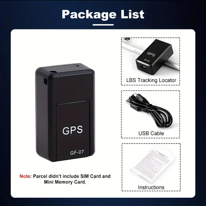 Mini Magnetic Gf-07 Gps Cartracker Real Time Tracking Anti Theft Anti Locator Auto Strong Magnetic Mount Sim Message Positioner