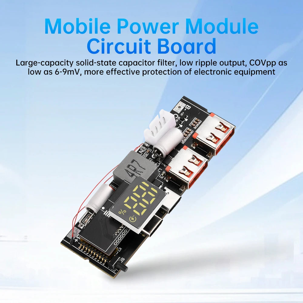 3S 4S 5S 65W 100W Power Bank Double C Port Two way Fast Charge Mobile Power Module 18650 Charging Temperature Protection - Shoppiline