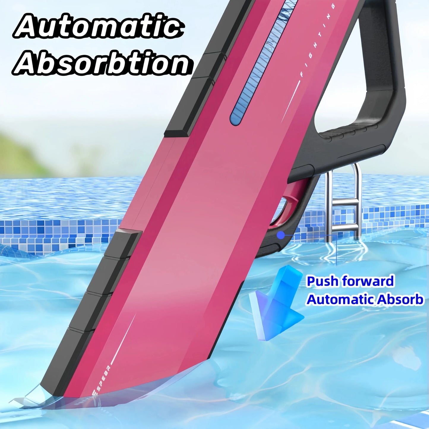 Automatic Water Gun Toys Powerful Electric Water Absorption Spray Blaster Water Pistol Pool Outdoor Toys For Adult Kids Boys