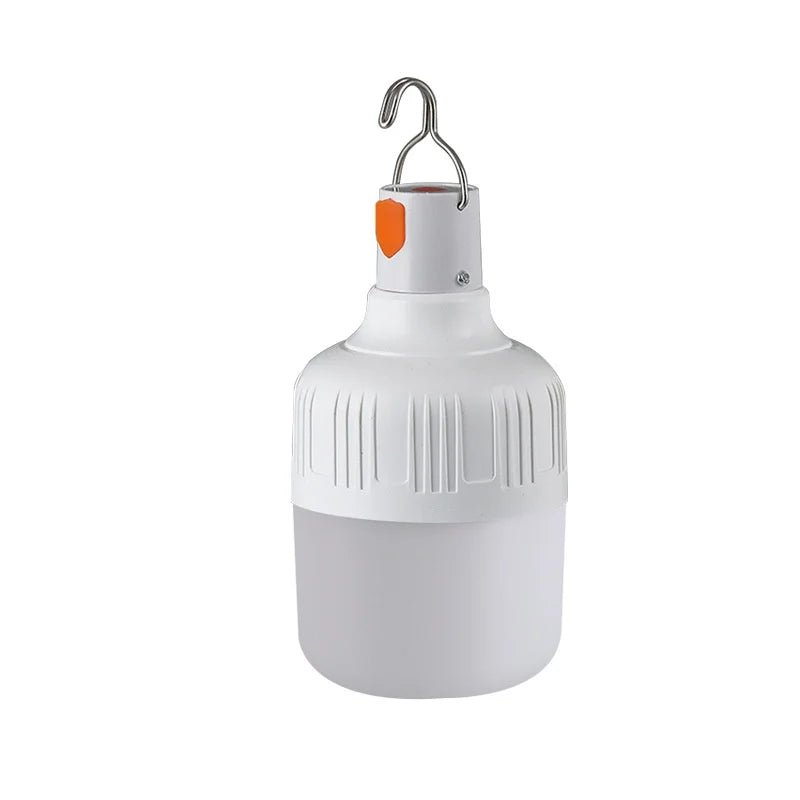 USB Rechargeable LED Bulb with Hook Portable Emergency Light for Outdoor Camping Fishing Hiking Security