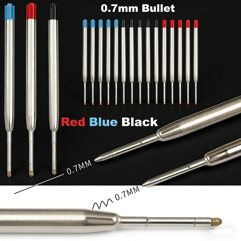 5-20pcs L:3.9 in/99mm Ballpoint Pen G2 Refills for Medium Point Blue Red Black Ink Rods for Office Stationery School Supplies