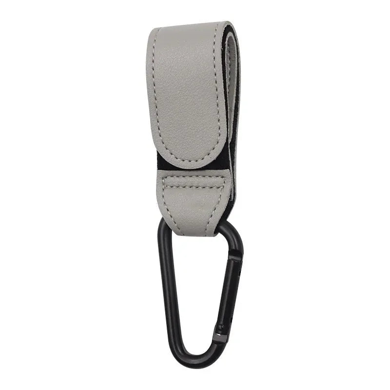 1/2pcs PU Leather Baby Bag Stroller Hook Pram Cart Organizer 360 Degree Rotatable Hook High-quality Crochet Stroller Accessories
