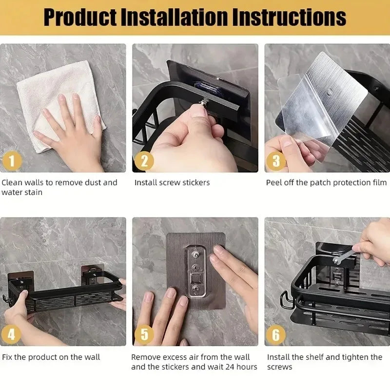 Holder for The Bathroom Bathroom Toilet Paper Holder Shelf Without Drilling Home Restroom Accessories Storage