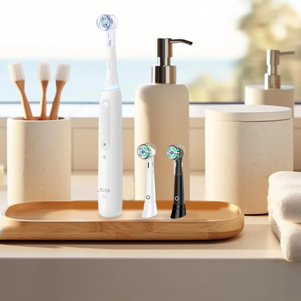 Toothbrush Dustproof Covers Caps Compatible with Braun Oral B Replacement Heads and iO Series Electric Toothbrush Head Protector