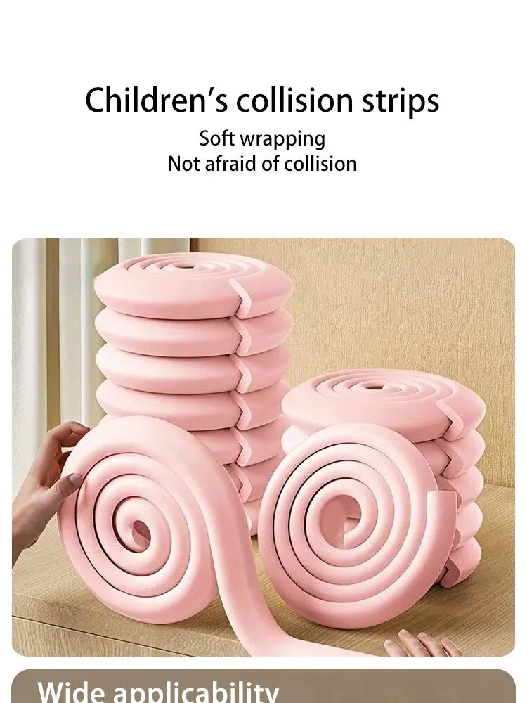 2M Child Bumper Strips Baby Safety Bumper Strips Table Safety Edge Coffee Table Corner Protection Strips