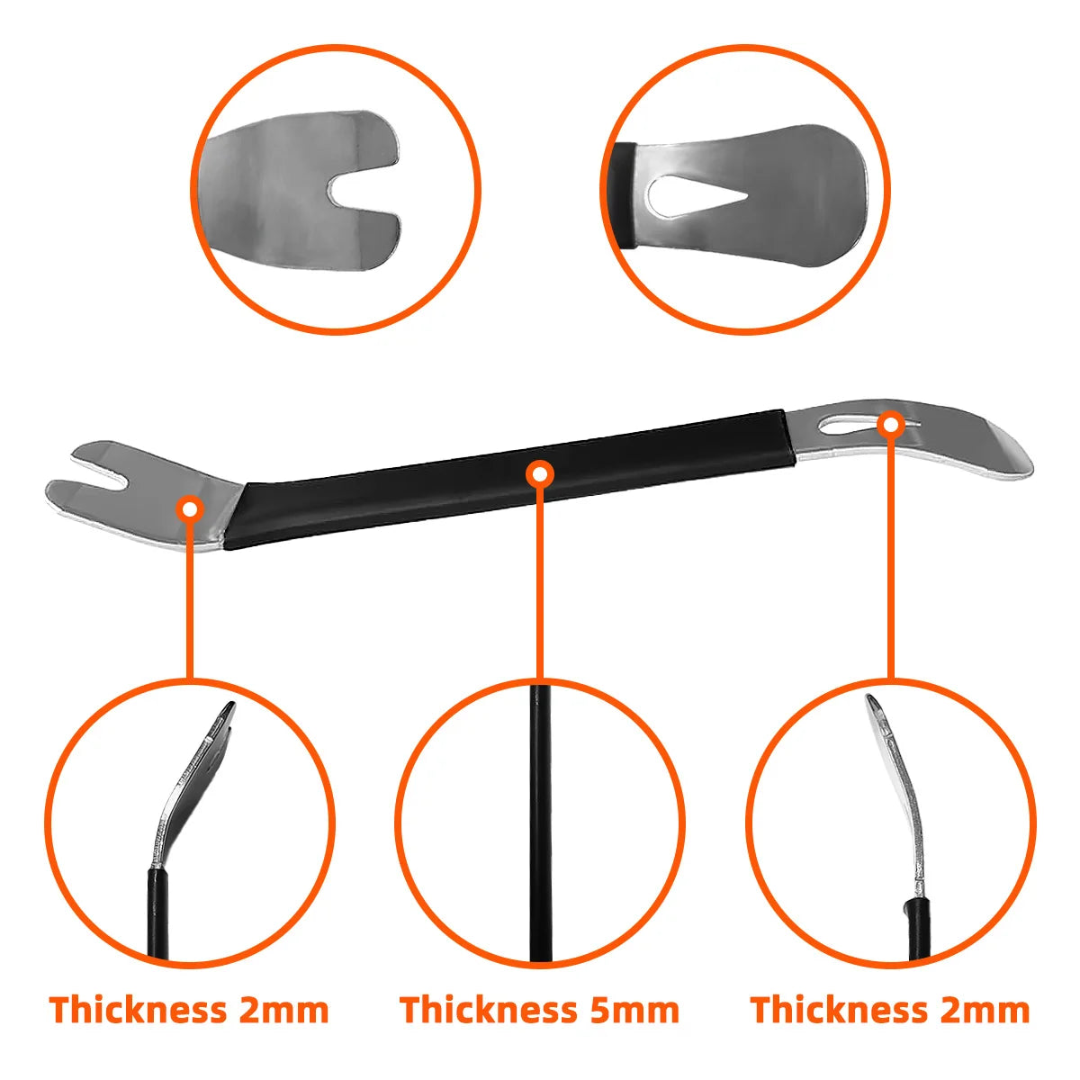 YONGRUN 1/3/5pcs Automotive Interior Plywood Accessories Manual Tools Stainless Steel Accessorie Disassembly Horizontal PryPlate
