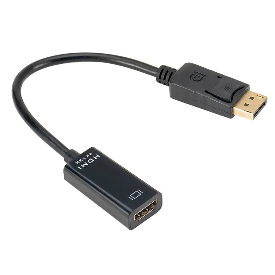DP to HDMI Adapter Converter 4K 1080P Male to Female DisplayPort to HDMI-Compatible Video Audio Adapter Cable for PC TV Laptop