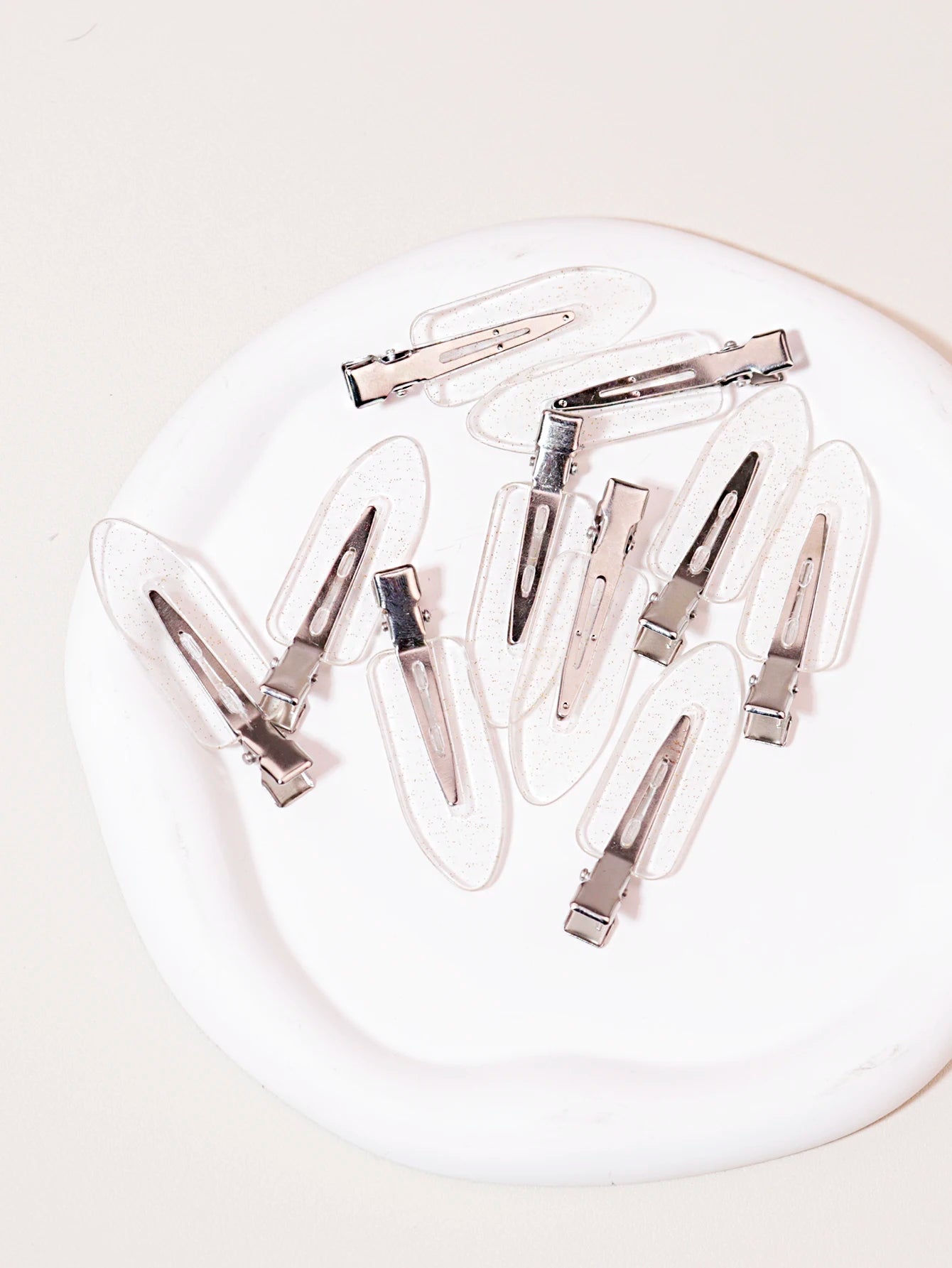 10 pinces à cheveux transparentes sans couture pour filles, pinces à maquillage facial, pinces à cheveux spéciales pour perruques de vrais cheveux