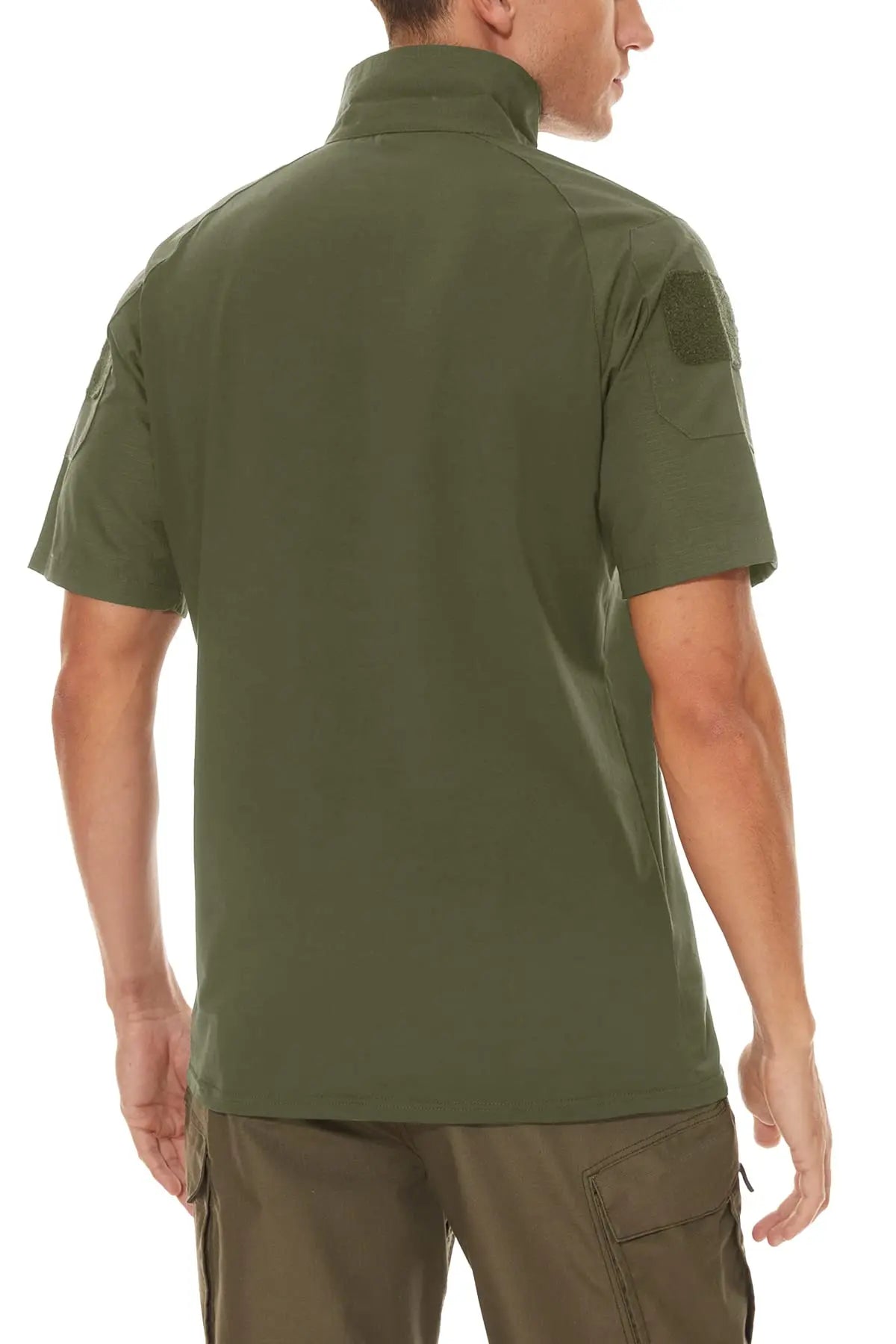 TACVASEN Men's Short Sleeve T-Shirts With Zipper Pockets Mens Summer Solid T Shirts Safari Tee Shirts Hiking Work Clothing - Shoppiline
