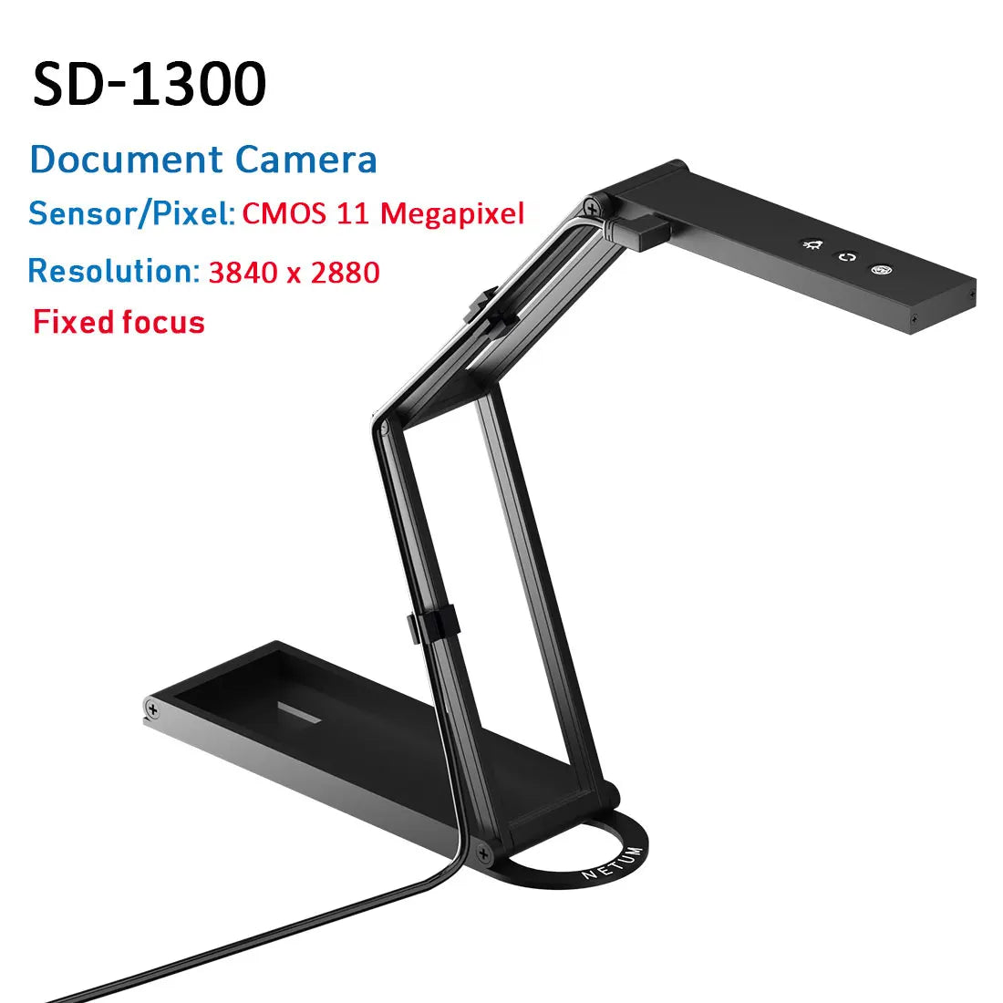 NETUM Book Scanner T101 Autofocus Document Scanner Max A4 A3 Size with Smart OCR Led Table Desk Lamp for Family Home Office - Shoppiline