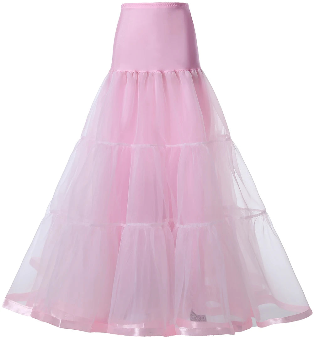 Women's 1 Meter Long Bridal Petticoat Big Wing Boneless Bride Wedding Dance Underskirt Dress Puff Skirt Petticoat Skirt