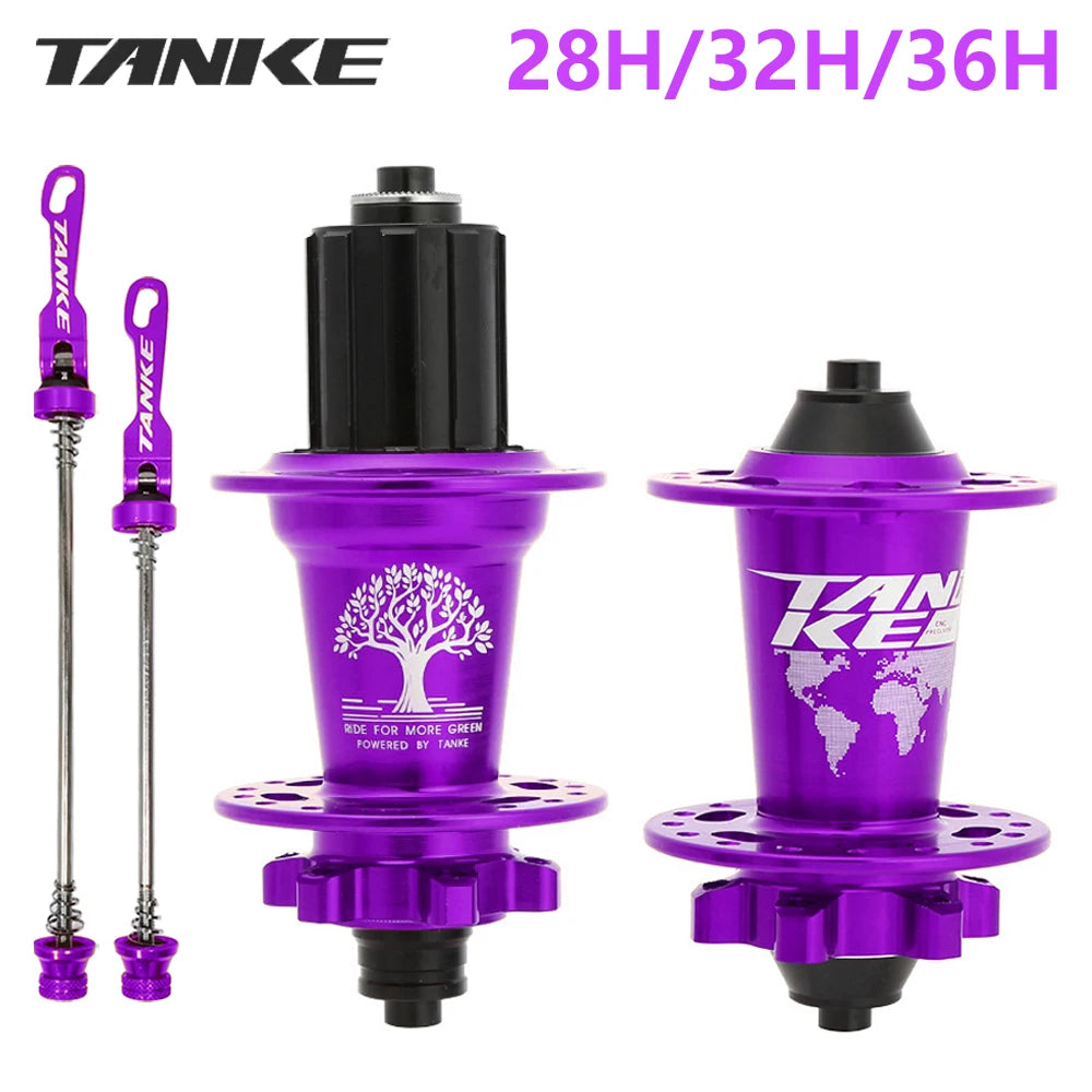 TANKE 120 Click Hub 6 Bearing MTB Mountain Bike Front Rear Thru HG 28 32 36 Holes Disc Brake Bicycle Hubs 8 9 10 11 12 Speed