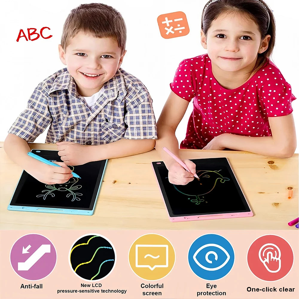 RSP 12 Inch LCD Drawing Board Electronic Writing Tablet Colorful Screen Doodle Board Educational toy For 3-8 Kids Birthday Gifts