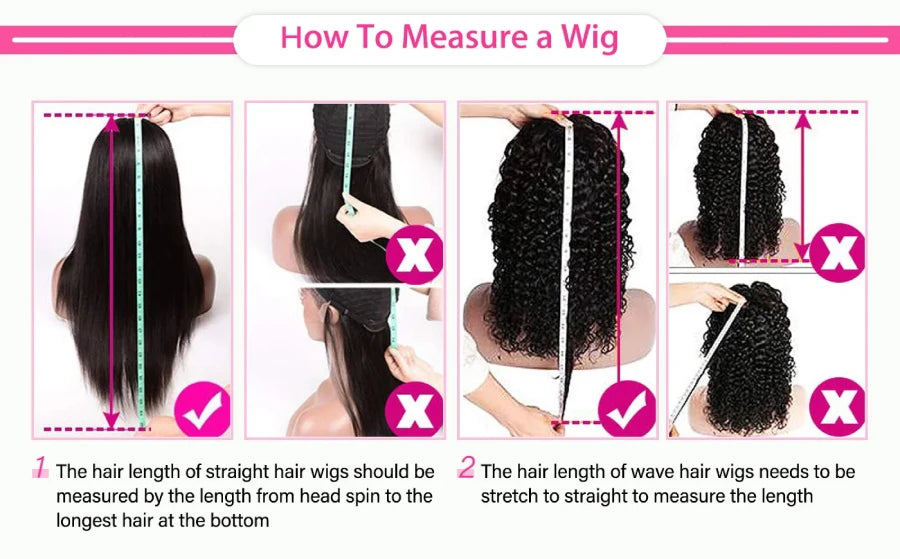 Pre Plucked Brazilian Human Hair Wigs 13x4 HD Transparent Lace Front Wig 180% Density Natural Black Lace Frontal Wig for Women