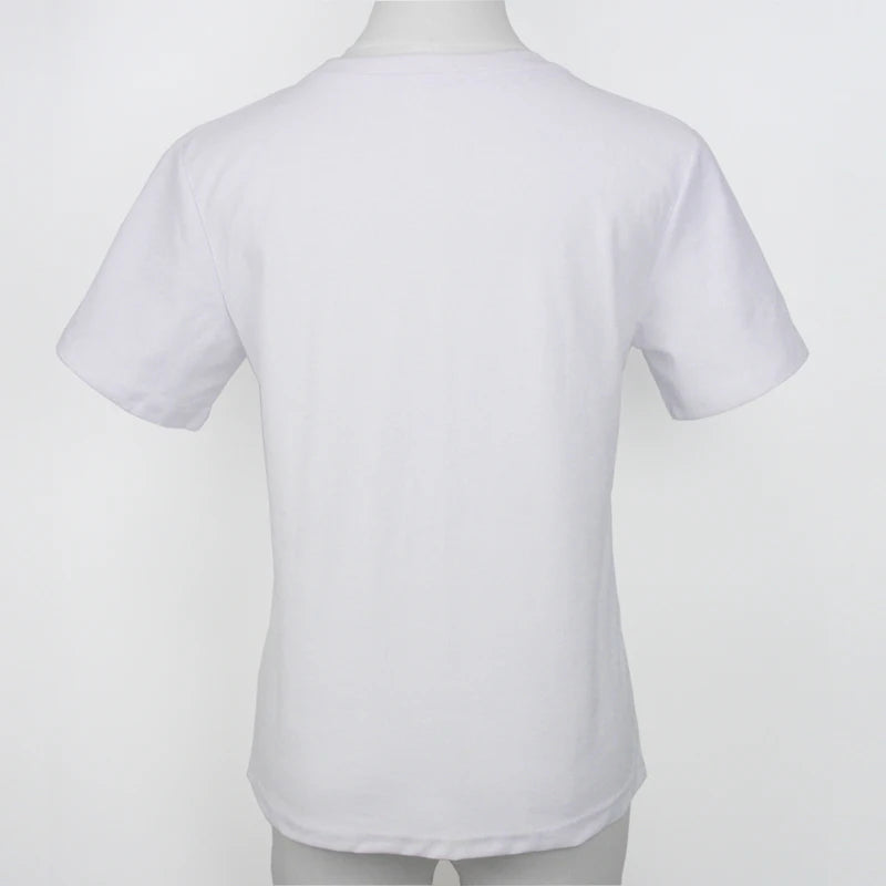 T-shirts à manches courtes en coton 220 grammes épais t-shirt décontracté confortable Y2k col rond femme vêtements YH2532