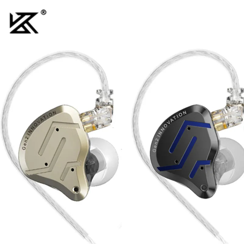 Écouteurs intra-auriculaires hybrides KZ ZSN Pro 2 1BA+1DD en métal HIFI Bass Casque de surveillance Écouteurs de sport à réduction de bruit
