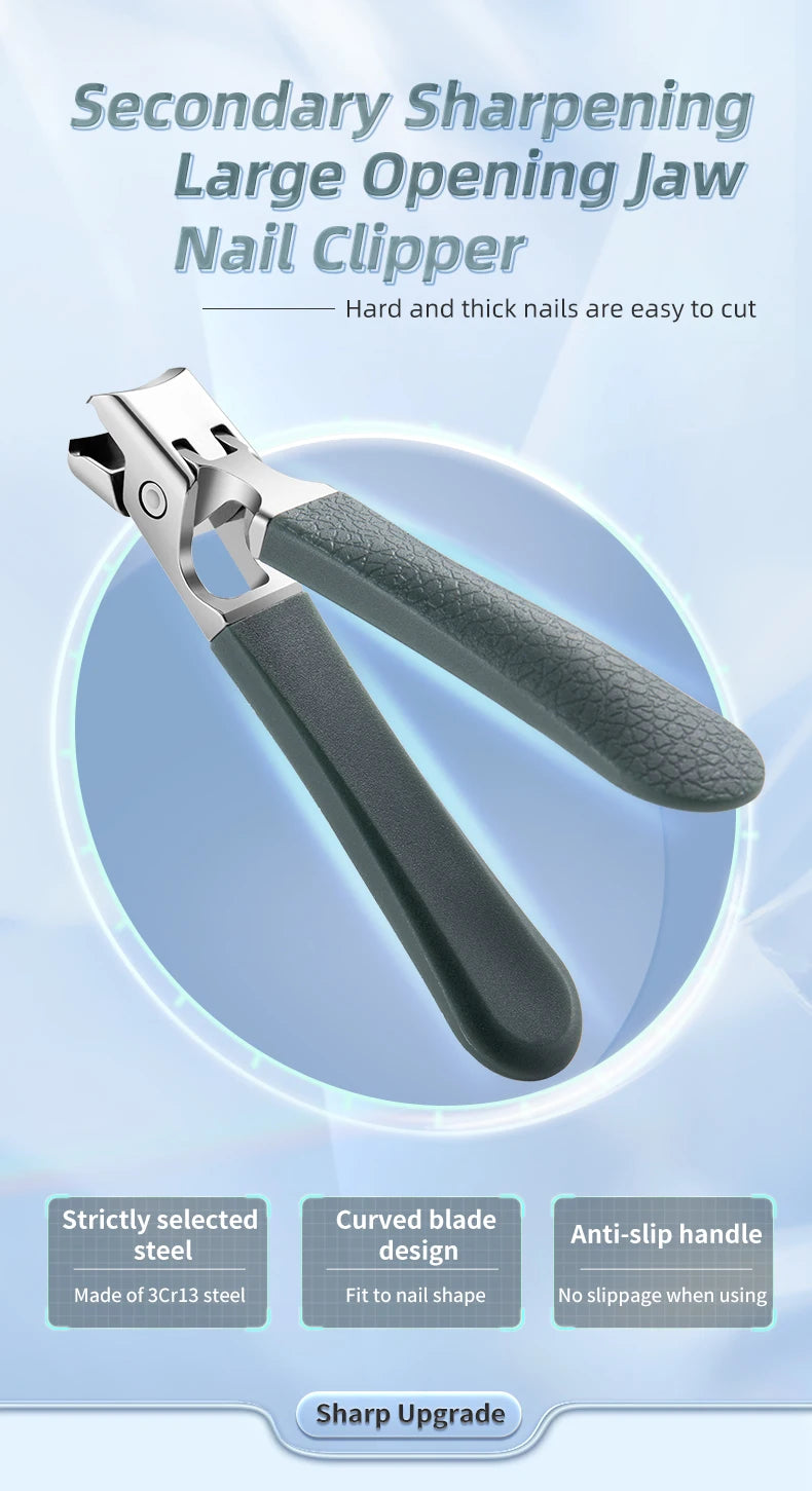 1pcs Clipper For Thick Nails Heavy-Duty Large Jaw Opening Manicure Tools Unisex For Fingernails Toenails Senior Citizen Friendly