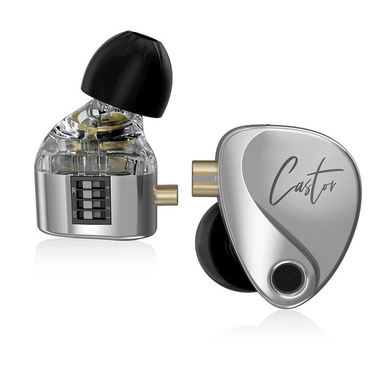 KZ Castor 2DD Dynamic in Ear HiFi Earphone High-end Tunable Game Sport Headsets Monitor Headphone Earbuds EDX PRO ZSNPRO ZVX