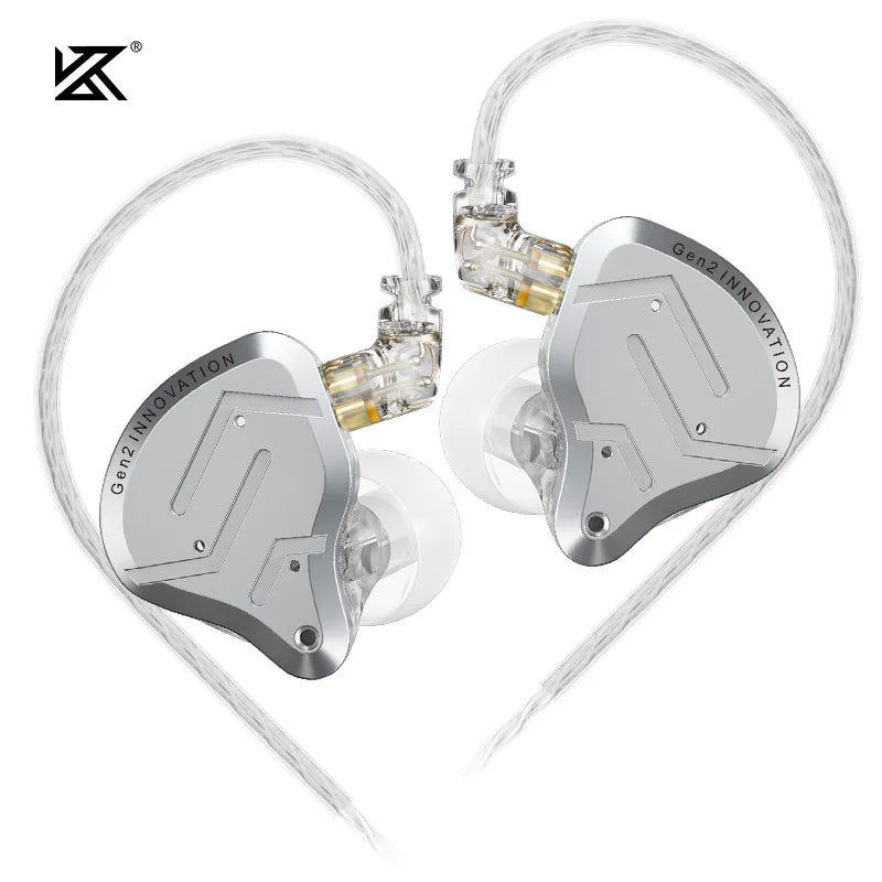 Écouteurs intra-auriculaires hybrides KZ ZSN Pro 2 1BA+1DD en métal HIFI Bass Casque de surveillance Écouteurs de sport à réduction de bruit