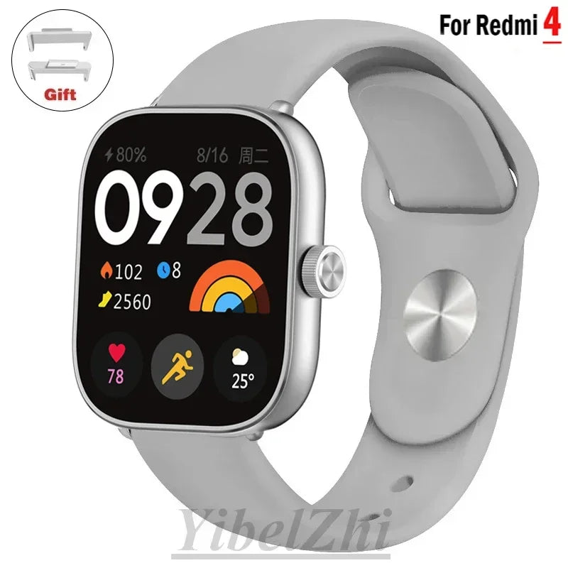 Sportarmband für Redmi Watch 4 Armband Smartwatch Armband Zubehör Weiches Silikon Armband Correa für Xiaomi Mi Band 8 Pro