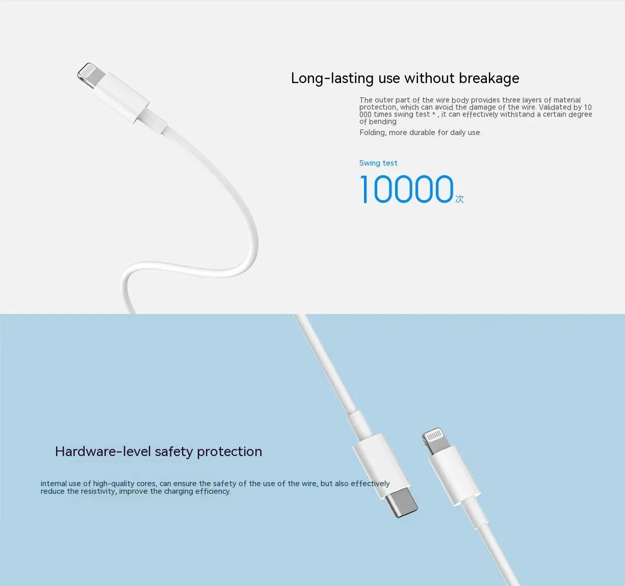 Xiao mi PD3.0 20W Lightning Cable Suitable for Apple 14 13 12 11 Pro Max X XR XS 8 7 Fast Charger USB Type-C Phone Accessories
